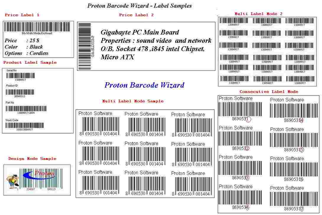 Proton Barcode Wizard v2.3