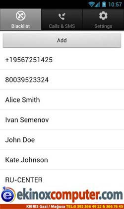 Calls Blacklist