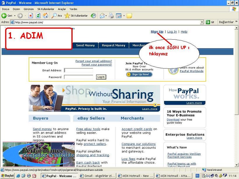 PayPal Hesabı Açmak (Resimli Anlatım)