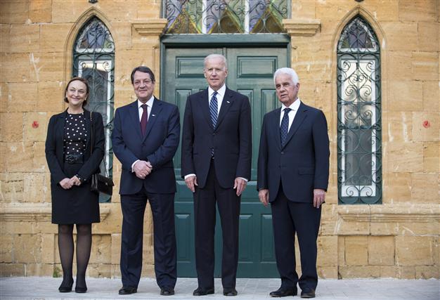 PICTURE - Joe Biden, Eroglu Anastasiades Meeting 22. 5.14