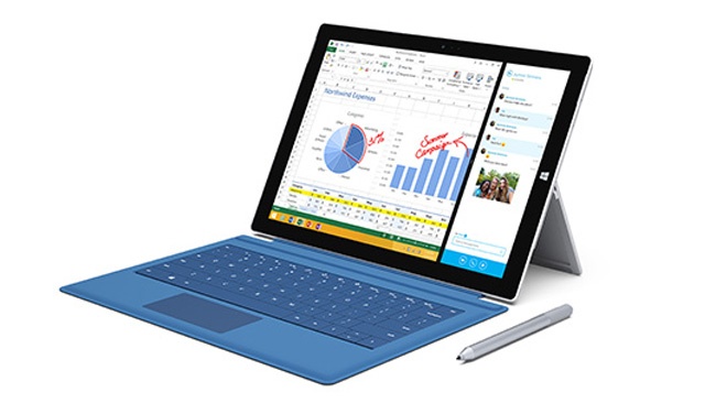 Microsoft  Pro 3 tableti Surface tanıttı