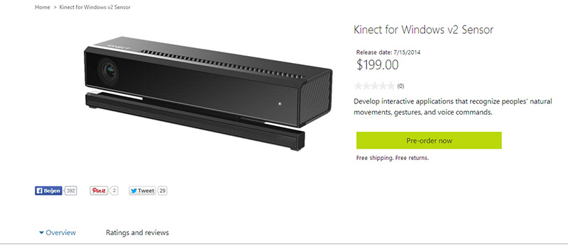 Yeni Kinect’in Windows versiyonu için tarih belirlendi