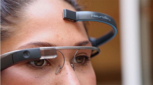 GooGLE Glass ile düşünce gücü komutu.